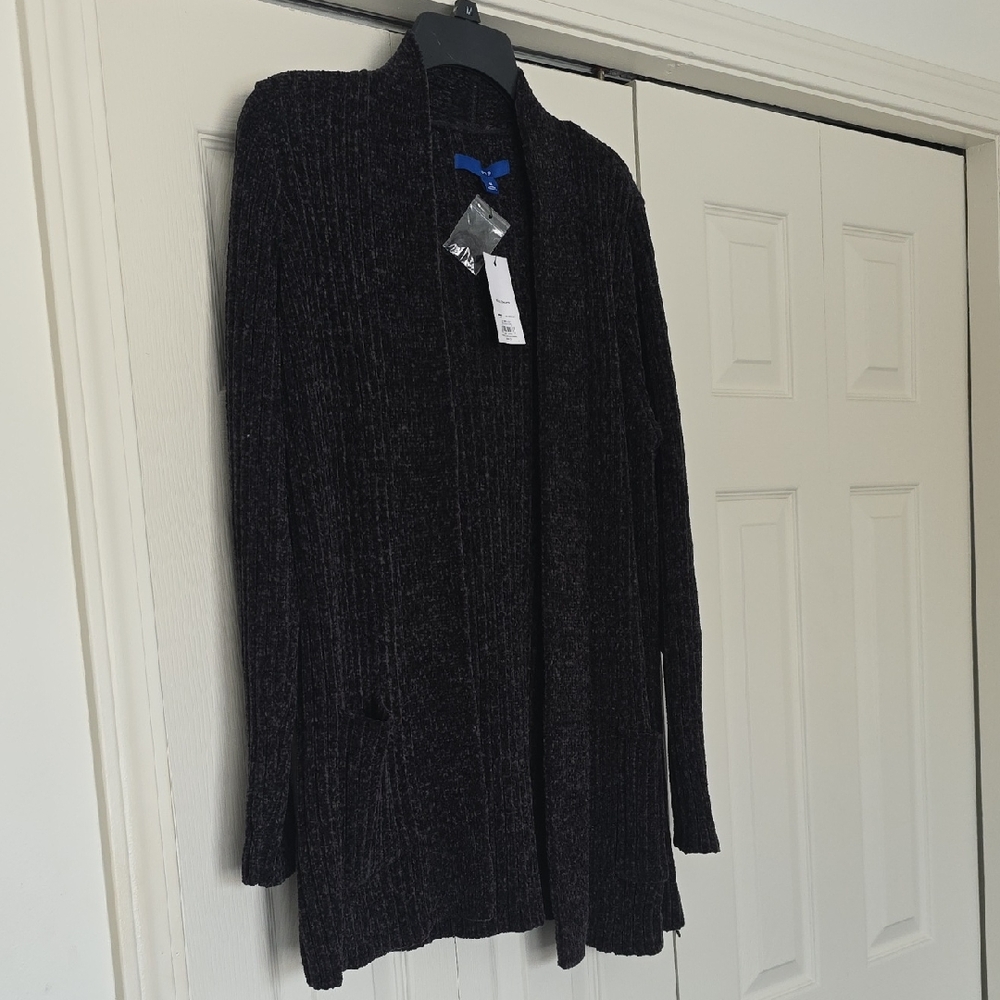 Apt. 9 Deep Purple Cardigan Sweater Size M